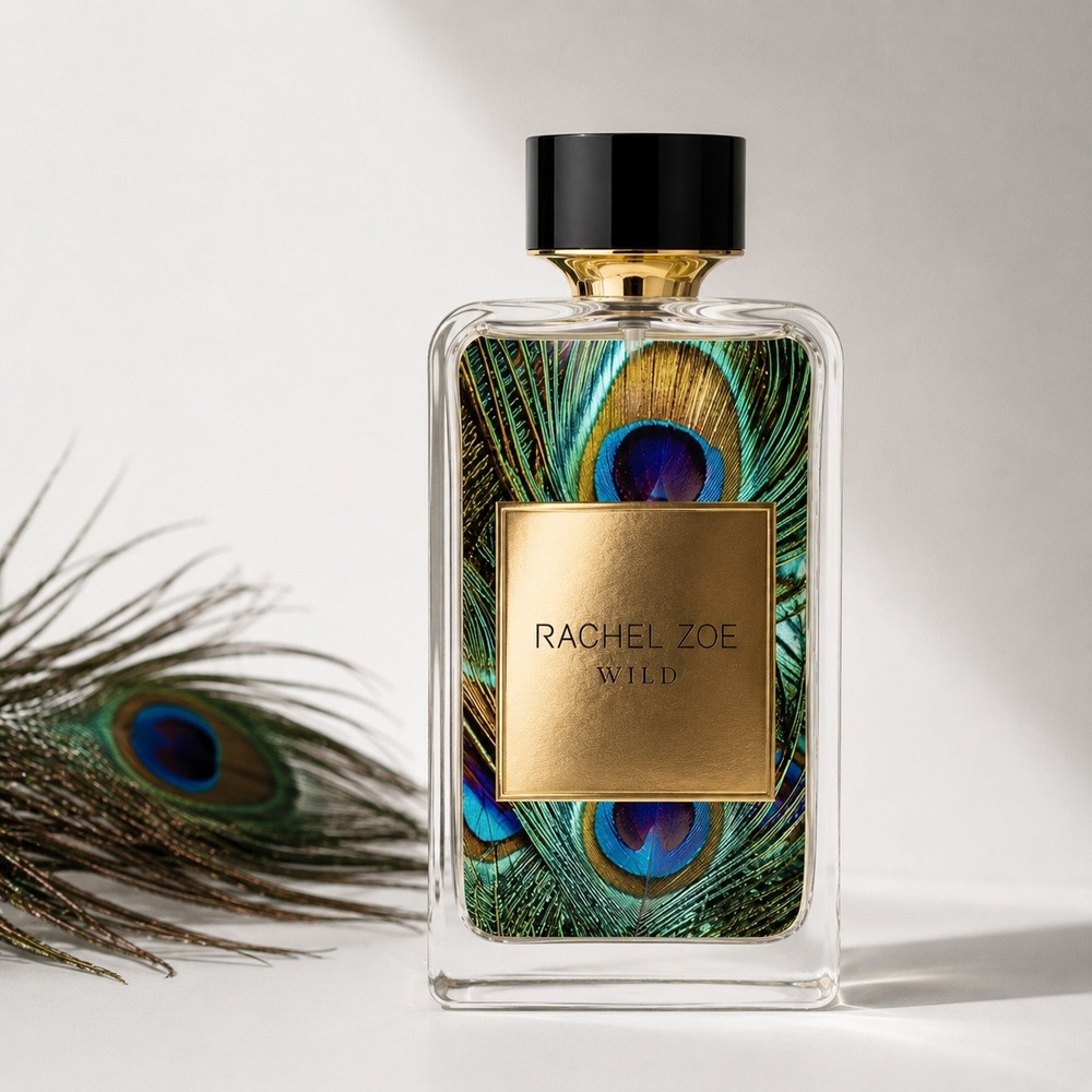Rachel Zoe Wild Eau de Parfum Women Fragrance Peacock Print Gold Label EDP Spray